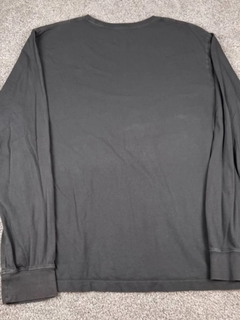 J. Crew Broken In Crew Neck Long Sleeve Light Weight Gray T-Shirt Men's Large